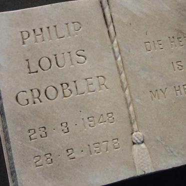 GROBLER Philip Louis 1948-1978