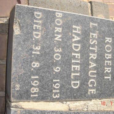 HADFIELD Charles Robert L'Estrauge 1913-1981