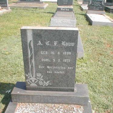 LOUW A.?.F. 1898-1975