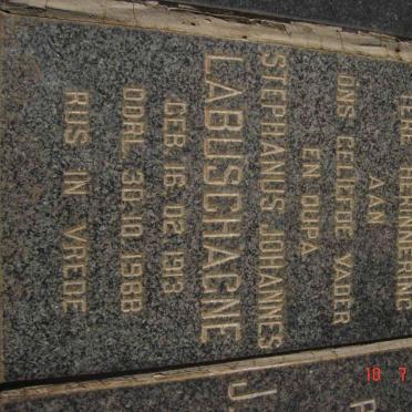 LABUSCHAGNE Stephanus Johannes 1913-1988