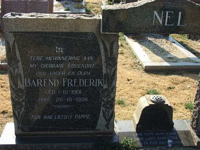 NEL Barend Frederik 1901-1958