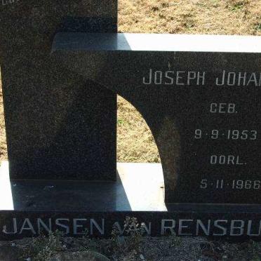 RENSBURG Joseph Johannes, Jansen van 1953-1966