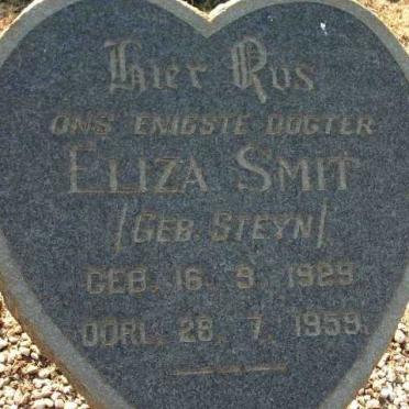 SMIT Eliza geb. STEYN 1929-1959