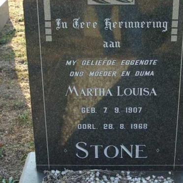 STONE Martha Louisa 1907-1968