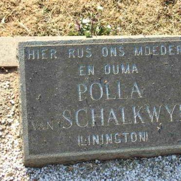 SCHALKWYK Polla, van nee LININGTON