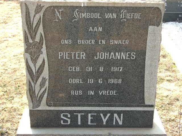 STEYN Pieter Johannes 1917-1968