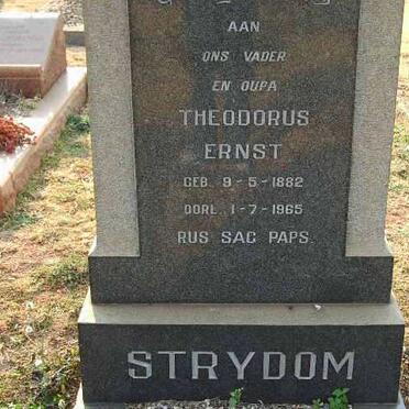 STRYDOM Theodorus Ernst 1882-1965