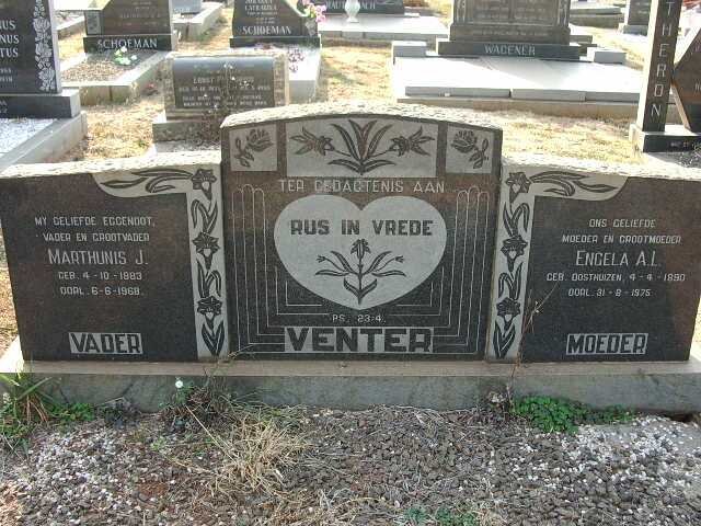 VENTER Marthunis J. 1883-1968 &amp; Engela A.L. 1890-1975