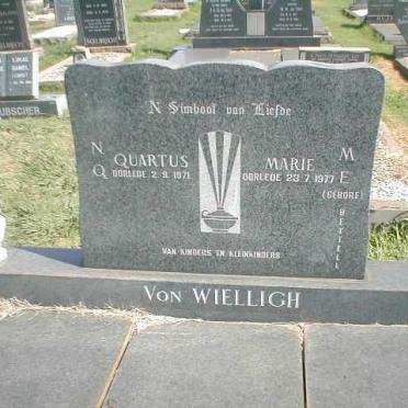 WIELLIGH N.Q., von -1971 &amp; M.E. BEYTELL -1977