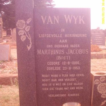 WYK Marthinus Jacobus, van 1886-1953