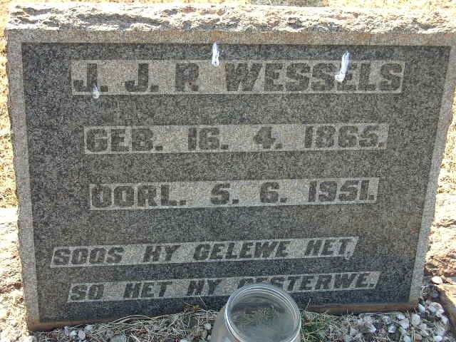 WESSELS J.J.R. 1865-1951