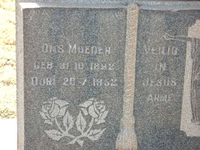 ? Moeder 1892-1962