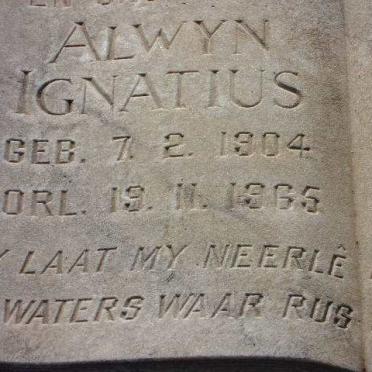 ? Alwyn Ignatius 1904-1965