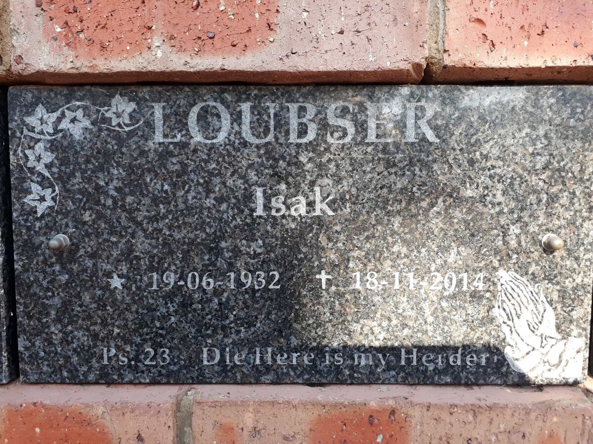 LOUBSER Isak 1932-2014