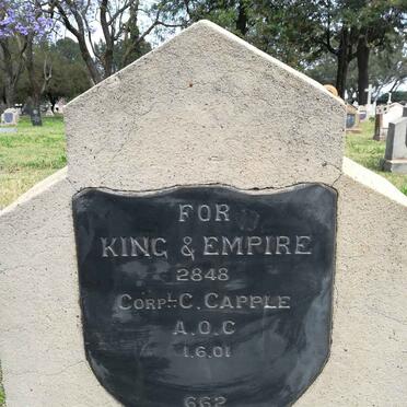 CAPPLE C. -1901