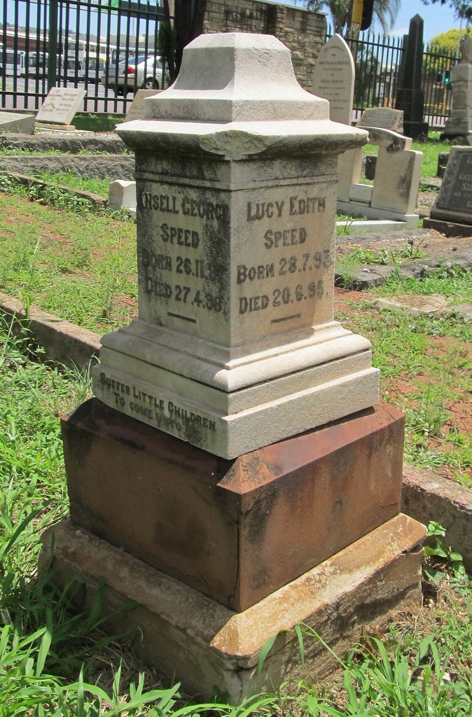 SPEED Ansell 1887-1888 :: SPEED Lucy Edith 1893-1895 