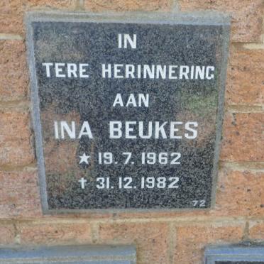 BEUKES Ina 1962-1982