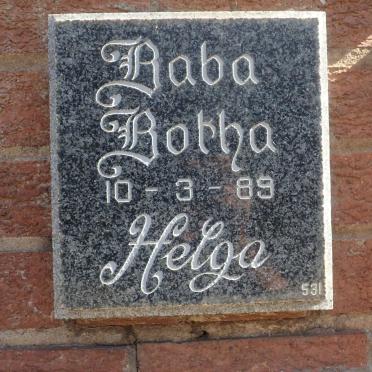 BOTHA Baba -1989