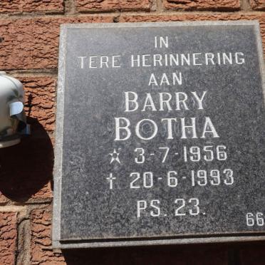 BOTHA Barry 1956-1993