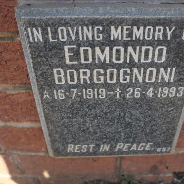 BORGOGNONI Edmondo 1919-1993