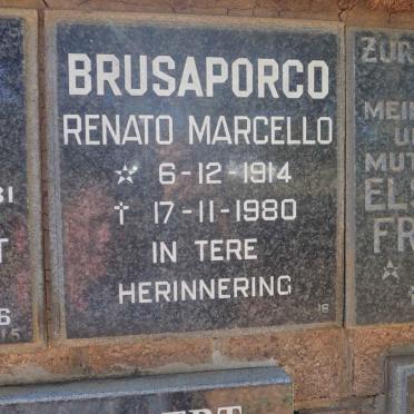BRUSAPORCO Renato Marcello 1914-1980