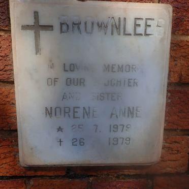 BROWNLEES Norene Anne 1979-1979