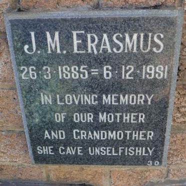ERASMUS J.M. 1885-1981