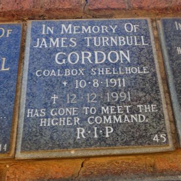 GORDON James Turnbull 1911-1991