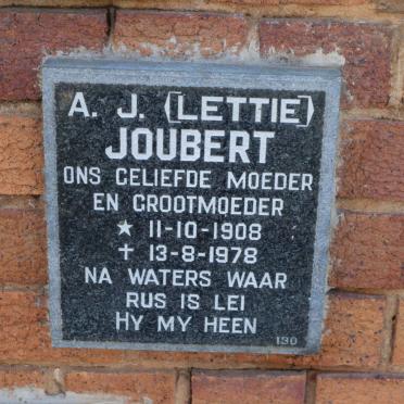 JOUBERT A.J. 1908-1978