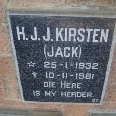 KIRSTEN H.J.J. 1932-1981