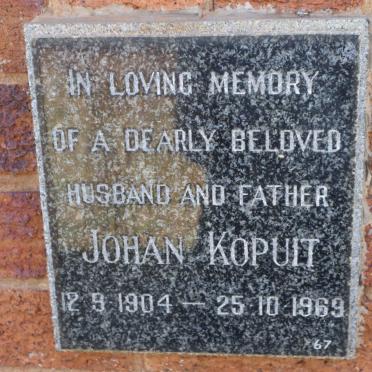 KOPUIT Johan 1904-1969