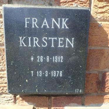 KIRSTEN Frank 1912-1976