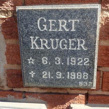 KRUGER Gert 1922-1988