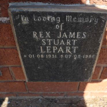 LEPART Rex James Stuart 1931-1996