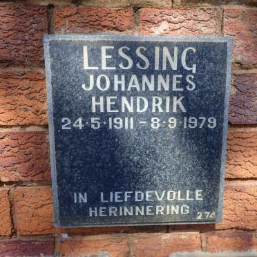LESSING Johannes Hendrik 1911-1979
