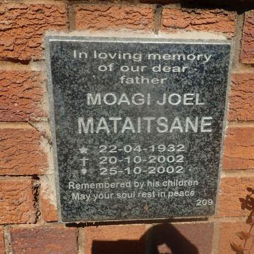 MATAITSANE Moagi Joel 1932-2002