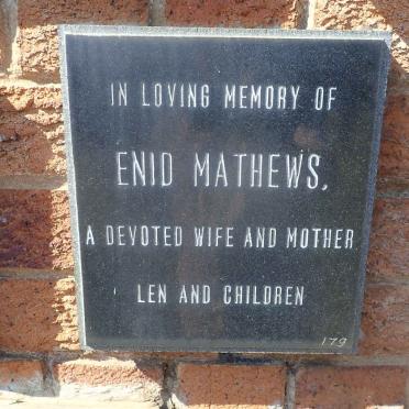 MATHEWS Enid