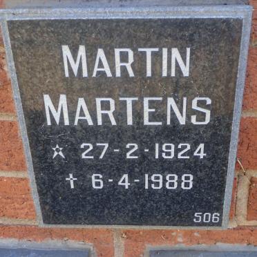 MARTENS Martin 1924-1988