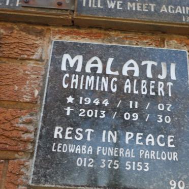 MALATJI Chiming Albert 1944-2013