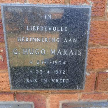 MARAIS G. Hugo 1904-1972