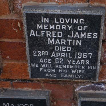MARTIN Alfred James -1967