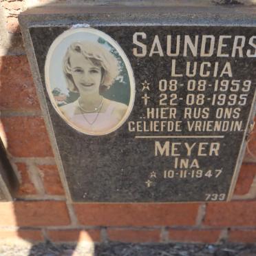MEYER Ina 1947- :: SAUNDERS Lucia 1959-1995