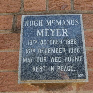 MEYER Hugh McManus 1988-1988