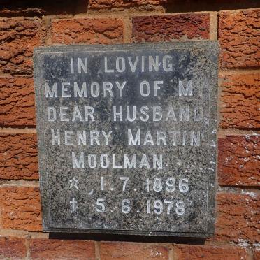 MOOLMAN Henry Martin 1896-1978