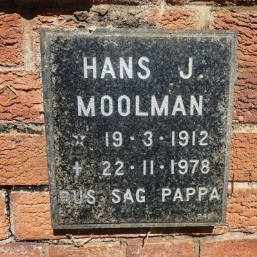 MOOLMAN Hans J. 1912-1978
