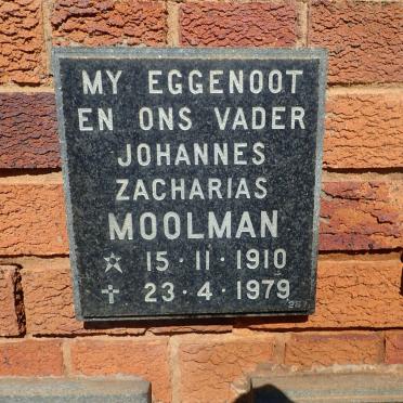 MOOLMAN Johannes Zacharias 1910-1979