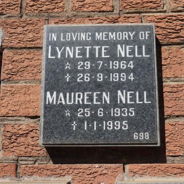 NELL Maureen 1935-1995 :: NELL Lynette 1964-1994