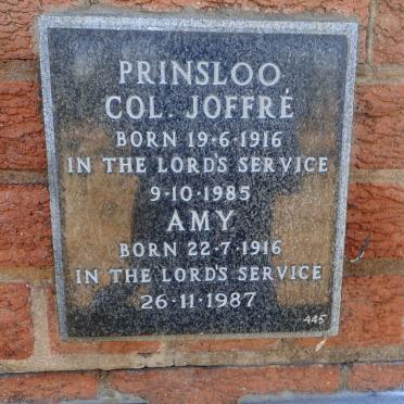 PRINSLOO Joffré 1916-1985 &amp; Amy 1916-1987
