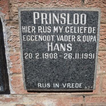 PRINSLOO Hans 1908-1991