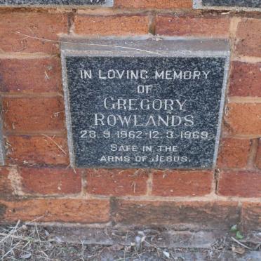 ROWLANDS Gregory 1962-1969
